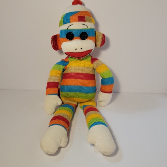 TY Beanie Buddies Collection 2 Sock Monkeys Both Year 2011 - Picture 7 of 12